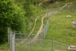 Fence-line leading North to Great Western Trail from Nunn's Park UT